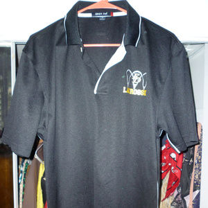 Sport Tek men's M lacrosse black gold shirt